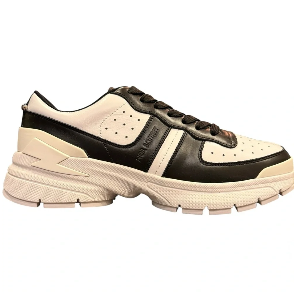Neil Barrett Hybrid Bolt 09Leather Sneakers Sz 8